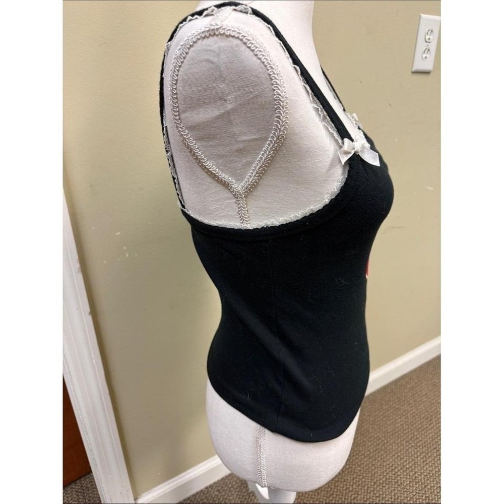 Forever 21 Black Lace-Trim Tank Top - Picture 3 of 5